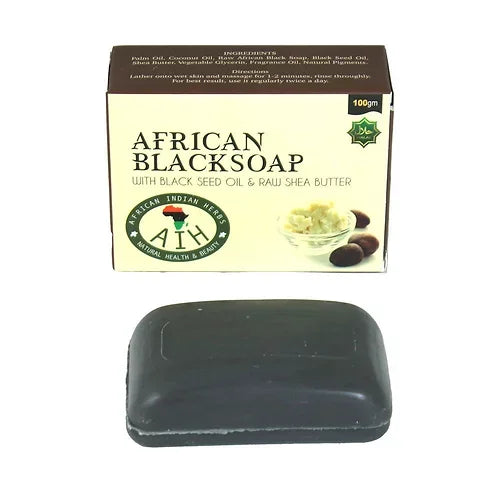 African Black Soap with Black Seed Oil & Raw Shea Butter
