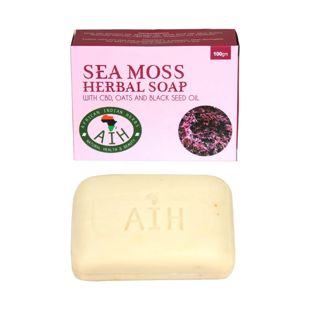 Sea Moss Herbal Soap with CBD, Oats, and Black Seed Oil